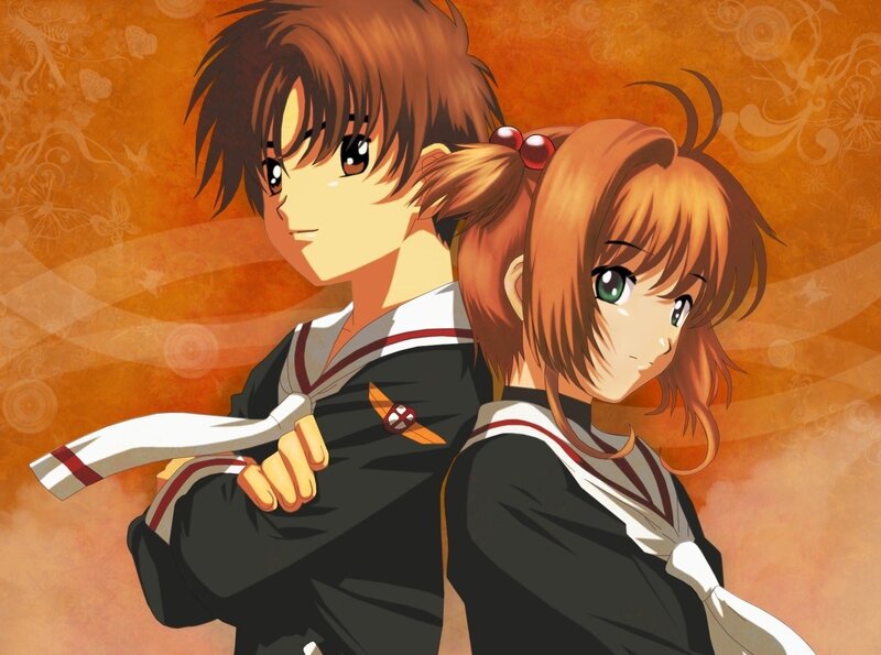 Two Anime Students — Orange, Dramatic
