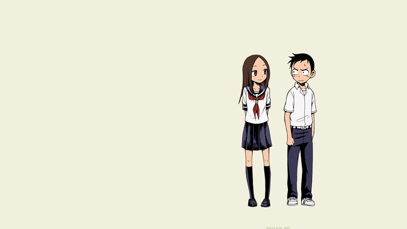 Two Anime Students — White, Neutral
