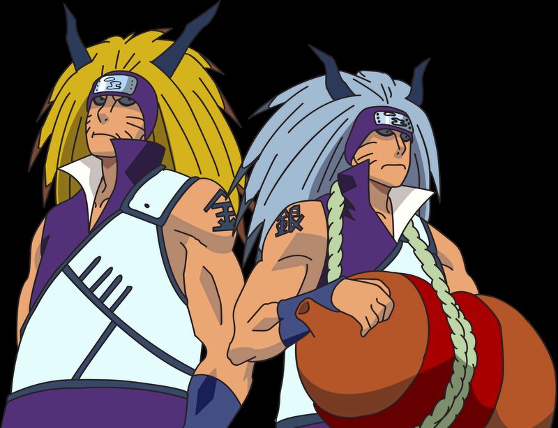 Two Anime Warriors — Purple
