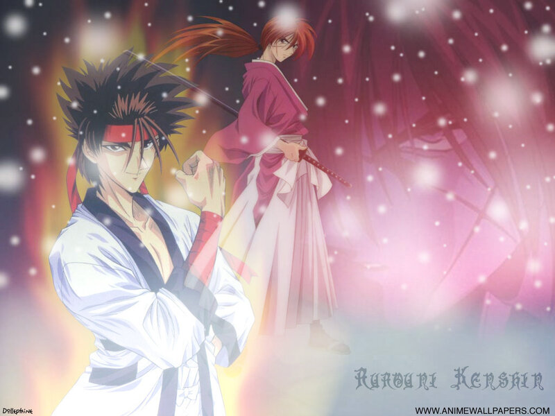 Two Anime Warriors — White, Dramatic, Winter
