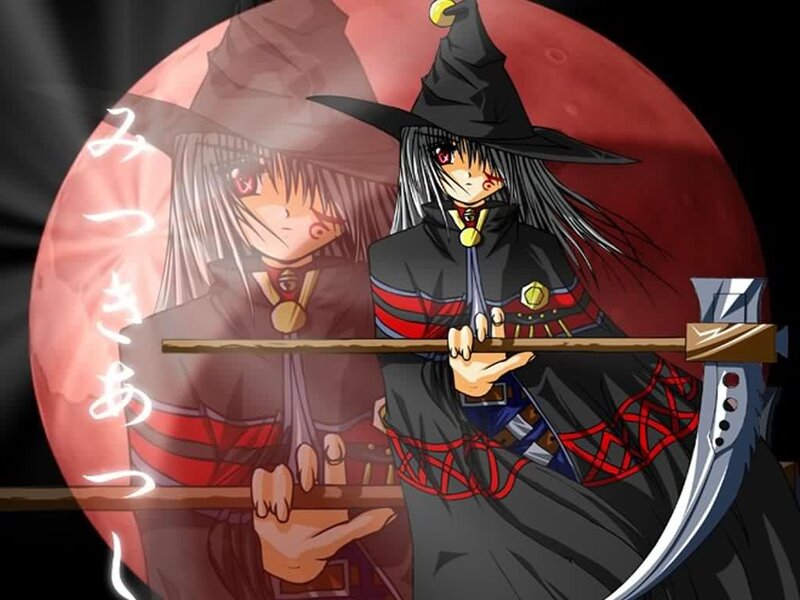 Two Anime Witches — Black