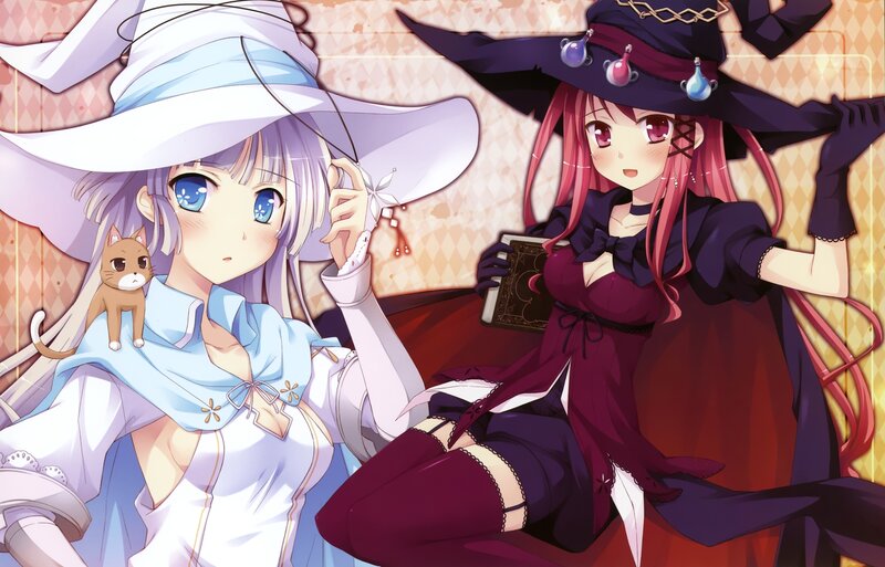 Two Anime Witches — Purple