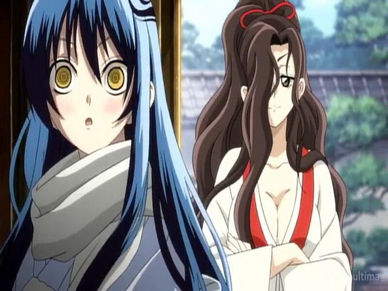 Two Anime Women — Blue, Dramatic