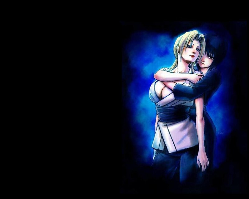 Two Anime Women Hugging