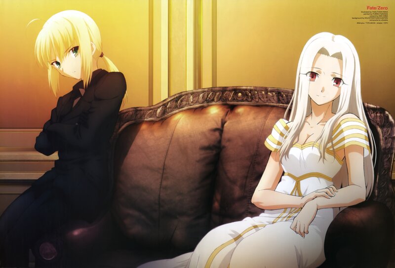 Two Anime Women on a Couch