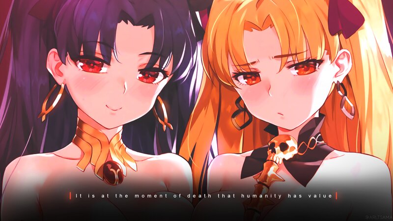 Two Anime Women — Orange