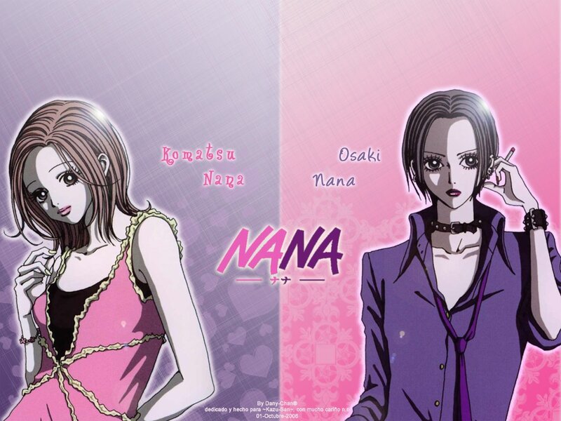 Two Anime Women — Pink, Dramatic, Cigarette