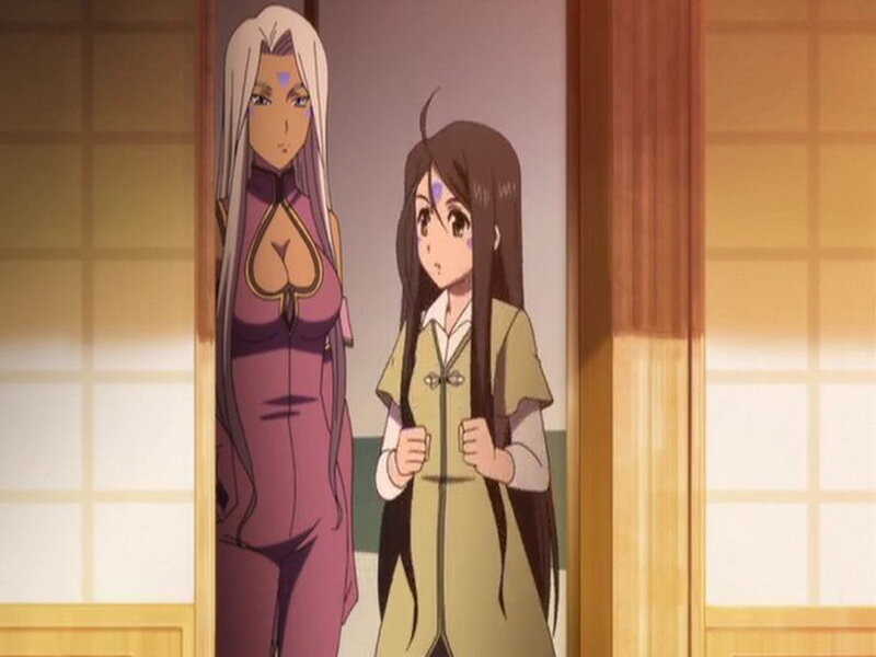 Two Anime Women — Purple, Calm