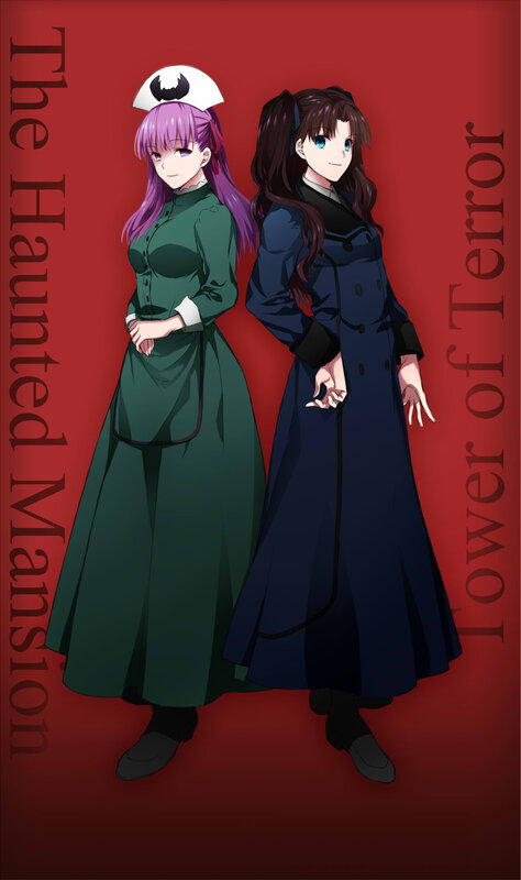 Two Anime Women — Red, Dramatic