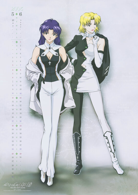 Two Anime Women Standing