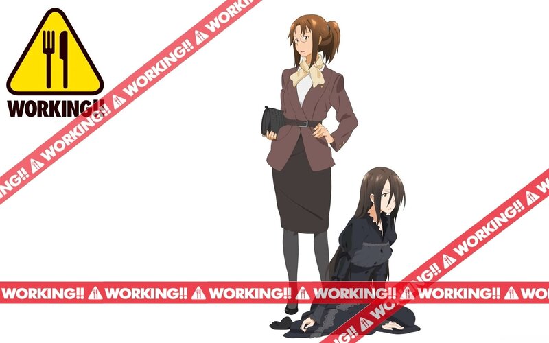 Two Anime Women — White, Dramatic