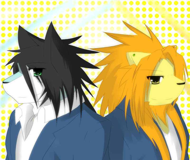 Two Anthropomorphic Animals — Yellow