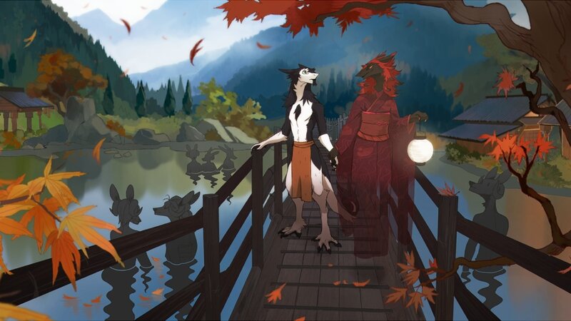 Two Anthropomorphic Characters — Orange