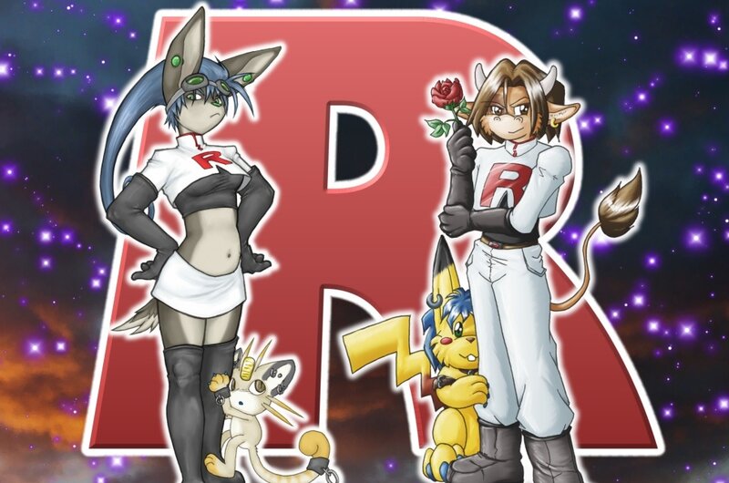 Two Anthropomorphic Characters — Red
