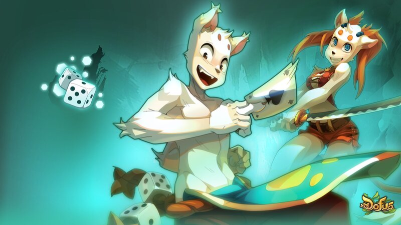 Two Anthropomorphic Characters — Teal, Playful
