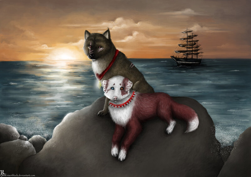 Two Anthropomorphic Dogs