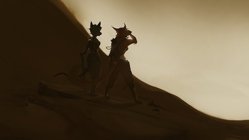 Two Anthropomorphic Figures
