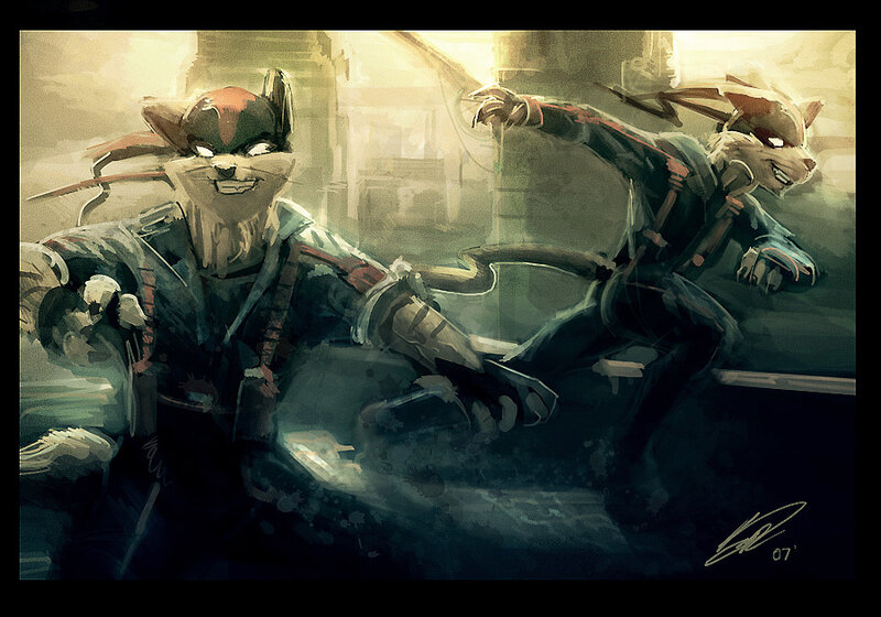 Two Anthropomorphic Foxes