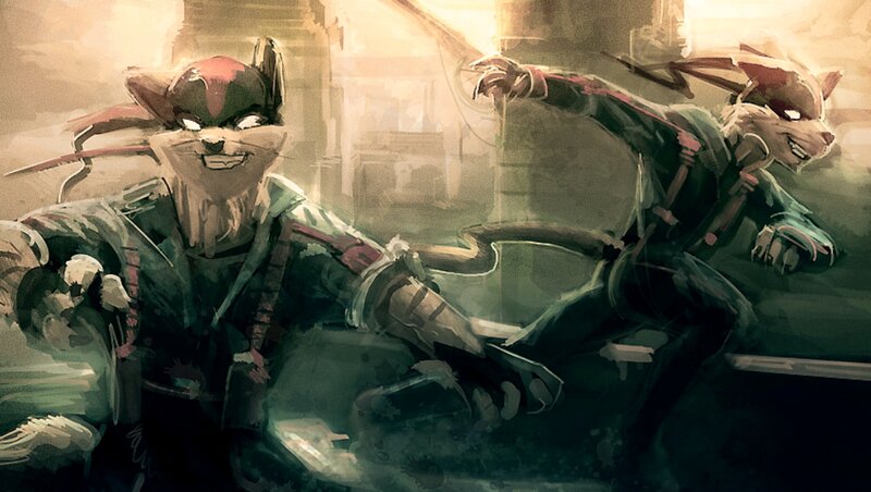 Two Anthropomorphic Rats