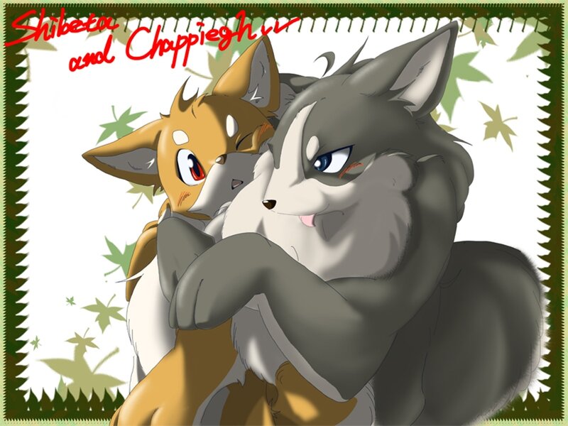 Two Anthropomorphic Wolves