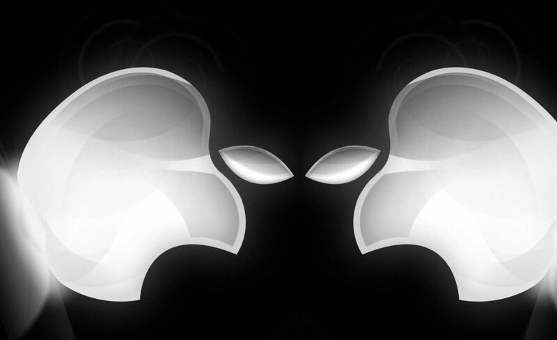 Two Apple Logos