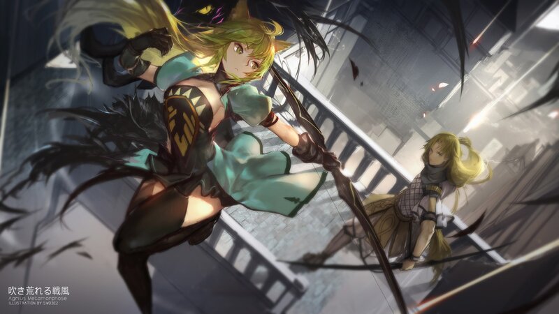 Two Archer Girls in Combat