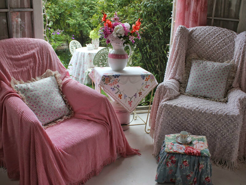 Two Armchairs on Porch