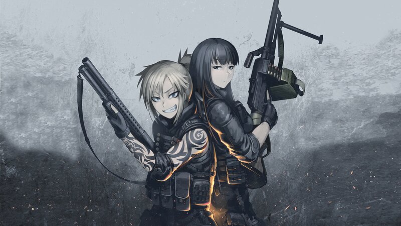 Two Armed Anime Girls