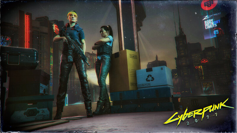 Two Armed Characters — Black, Dramatic