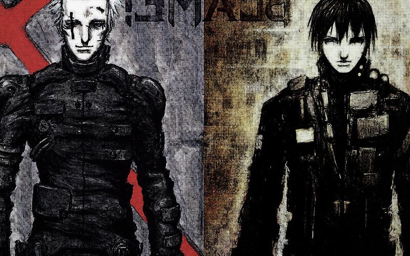 Two Armored Characters — Black