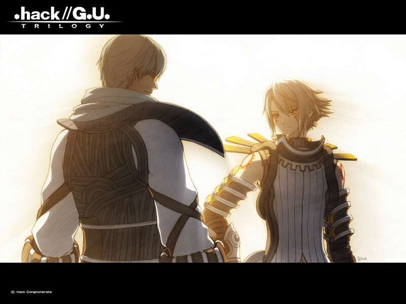 Two Armored Characters — White, Dramatic