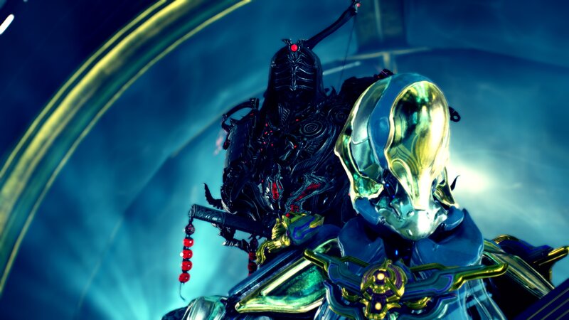 Two Armored Figures — Blue, Dramatic, 3d Render