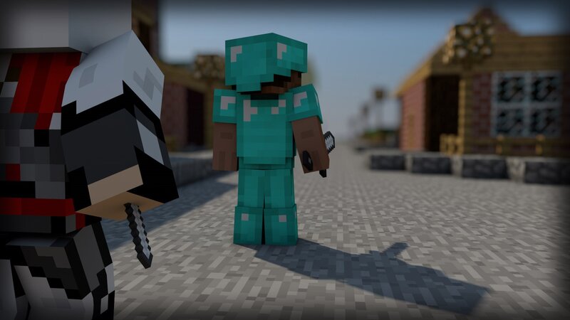 Two Armored Figures — Teal