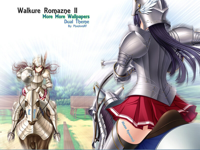 Two Armored Girls on Horses