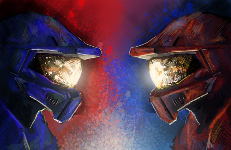 Two Armored Helmets