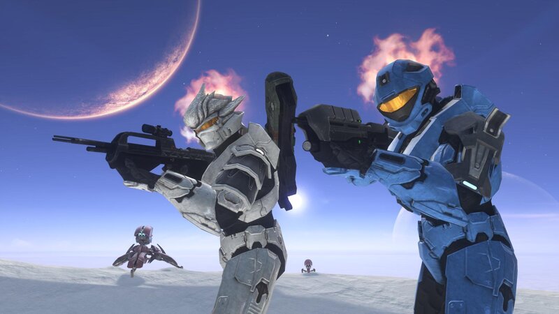 Two Armored Soldiers — Blue, Dramatic, 3d Render