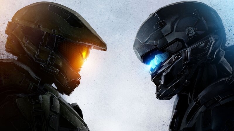 Two Armored Soldiers Facing — Black, Dramatic
