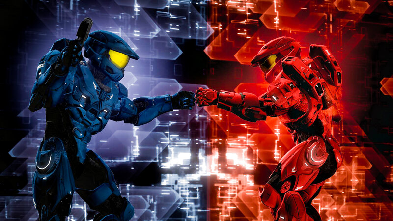 Two Armored Soldiers Fighting — Blue