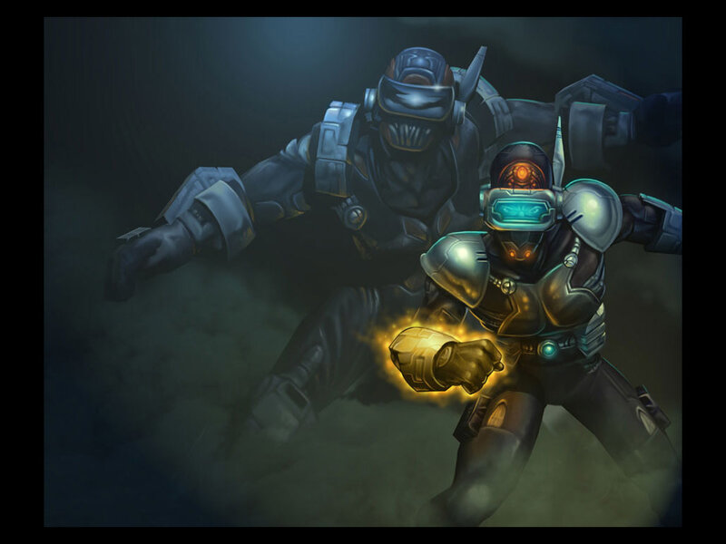 Two Armored Soldiers
