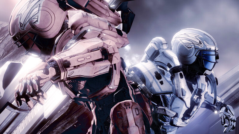 Two Armored Soldiers — White