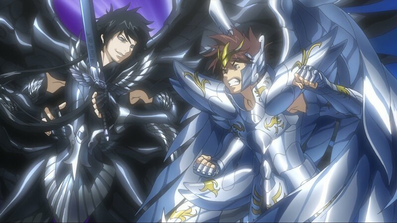 Two Armored Warriors — Blue, Dramatic, Anime