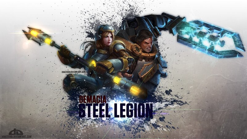Two Armored Warriors — Blue, Dramatic, Digital Art, Spear