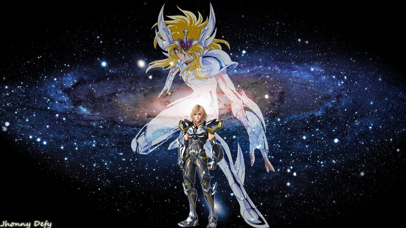 Two Armored Warriors — Blue, Dramatic, Night, Anime, Stars