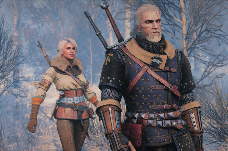 Two Armored Warriors — Brown, Serious