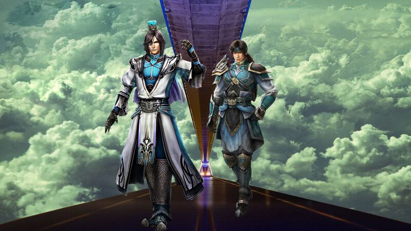 Two Armored Warriors — Green, Dramatic, 3d Render