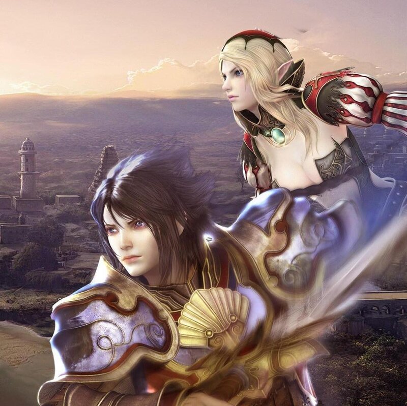 Two Armored Warriors — Purple