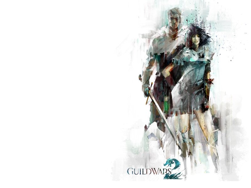 Two Armored Warriors — White, Dramatic