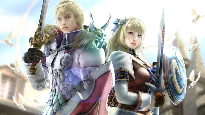 Two Armored Warriors — White