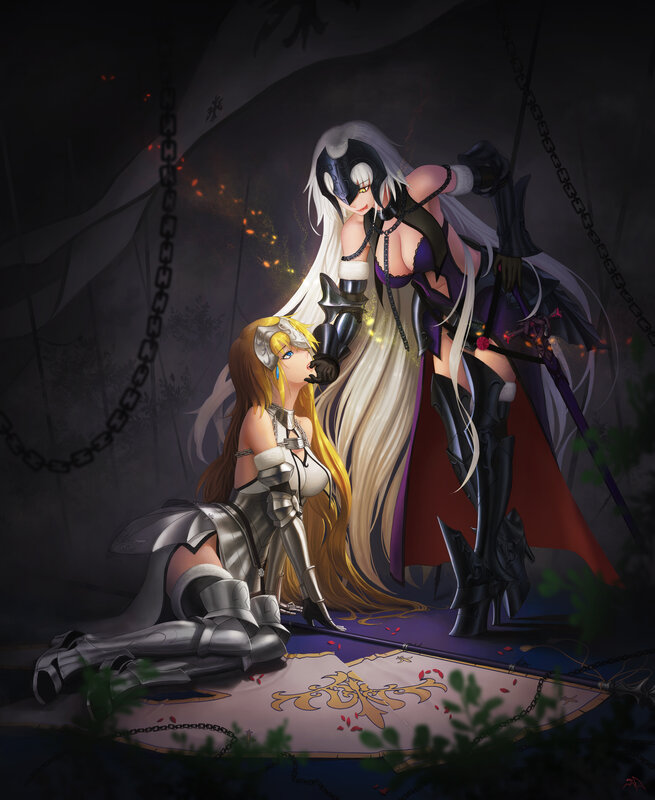 Two Armored Women in Dungeon