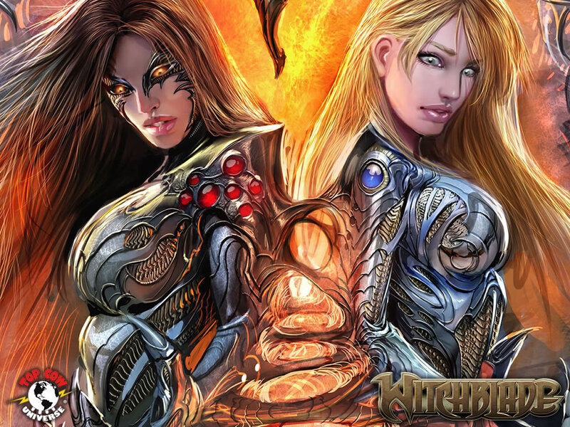 Two Armored Women — Orange